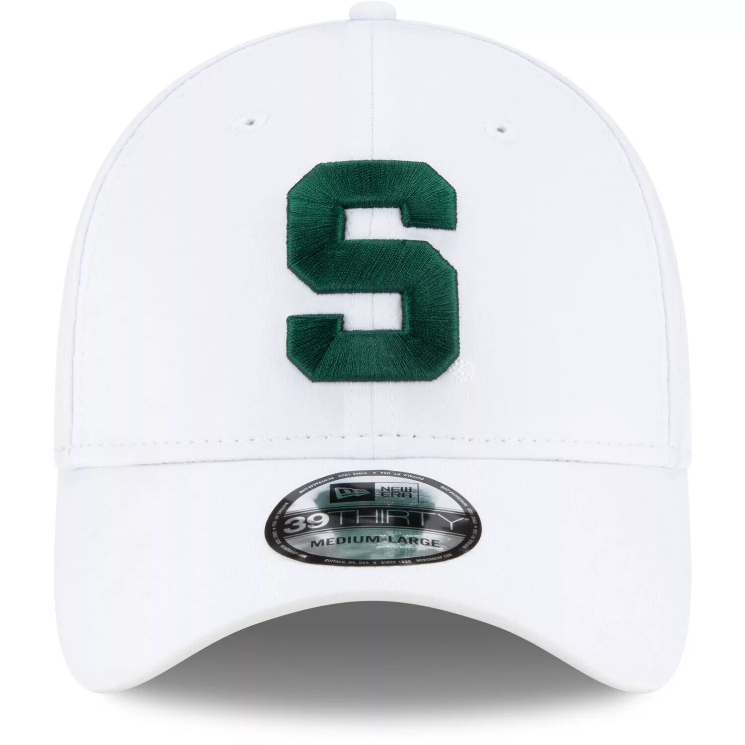 

Мужская кепка New Era White Michigan State Spartans Campus Preferred 39THIRTY Flex Hat