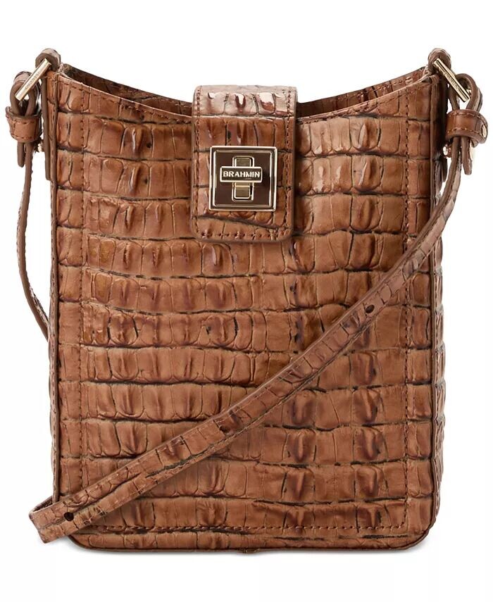 

Миниатюрная кожаная сумка через плечо Marley Brahmin, коричневый