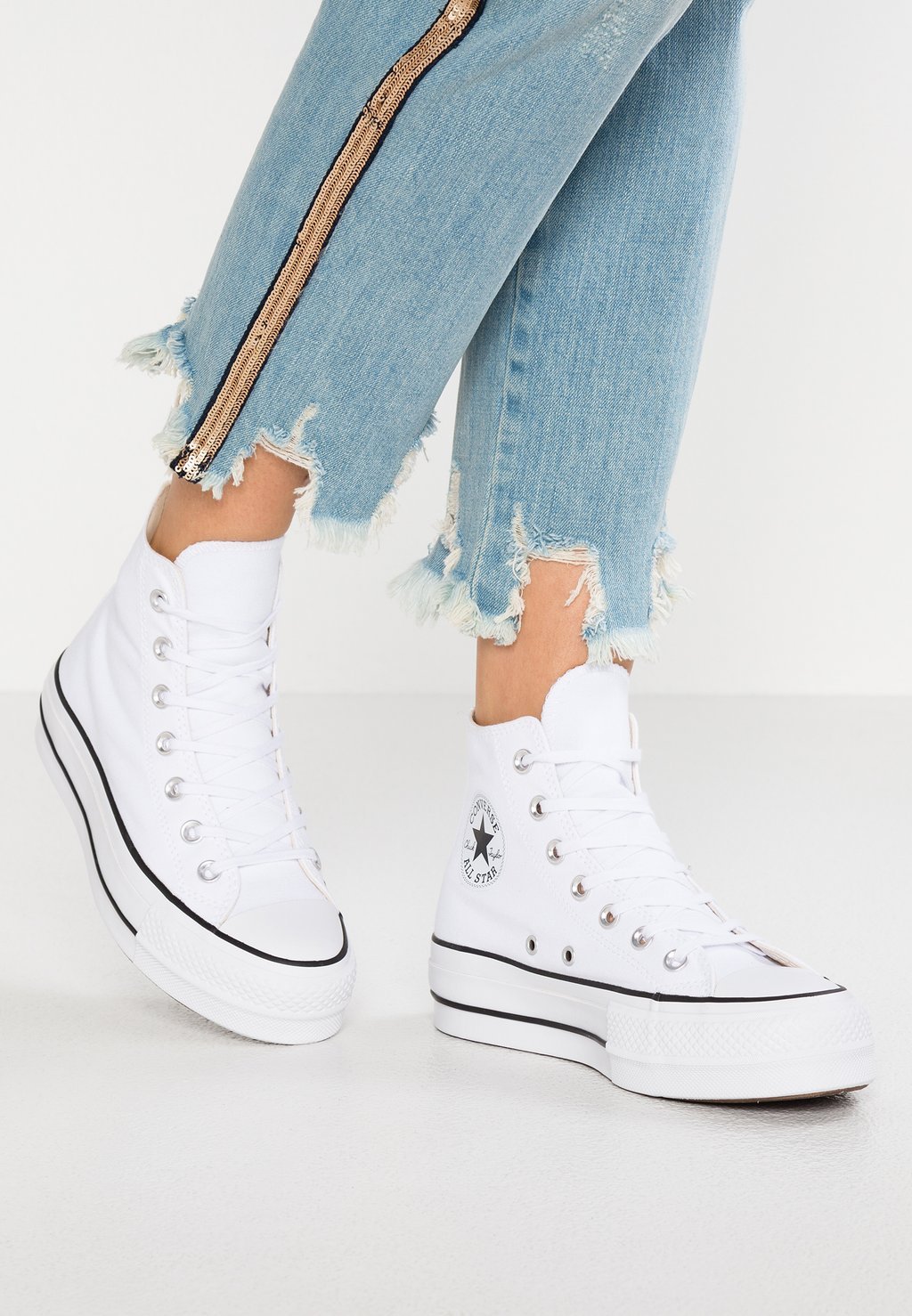 

Высокие кроссовки Converse Chuck Taylor All Star Lift, белый / черный, Черный;белый