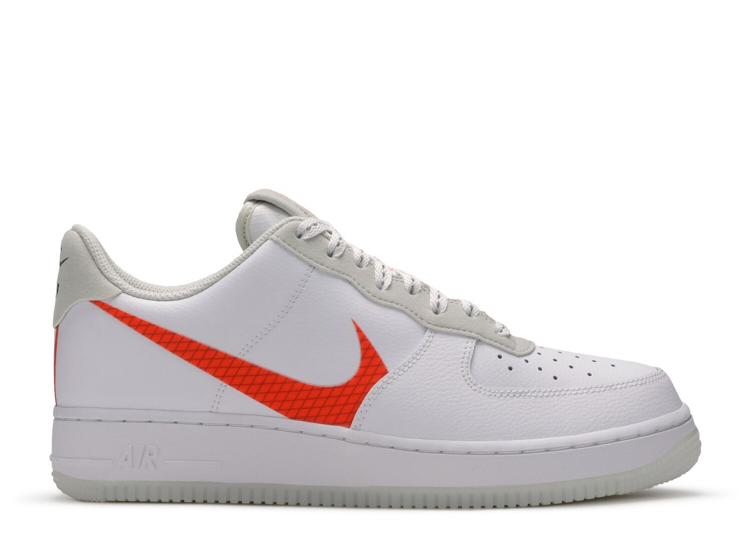 кроссовки nike air force 1 low spray paint swoosh белый Кроссовки Nike Air Force 1 Low 'Orange Swoosh', белый