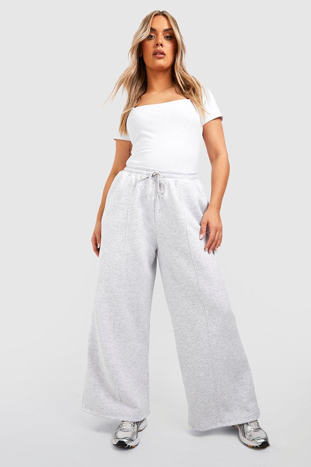 

широкие джоггеры Boohoo, серый
