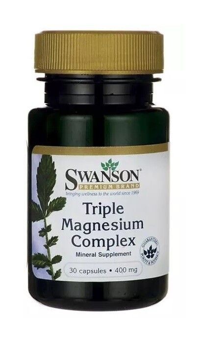 

Магний в капсулах Swanson Triple Magnesium Complex, 30 шт