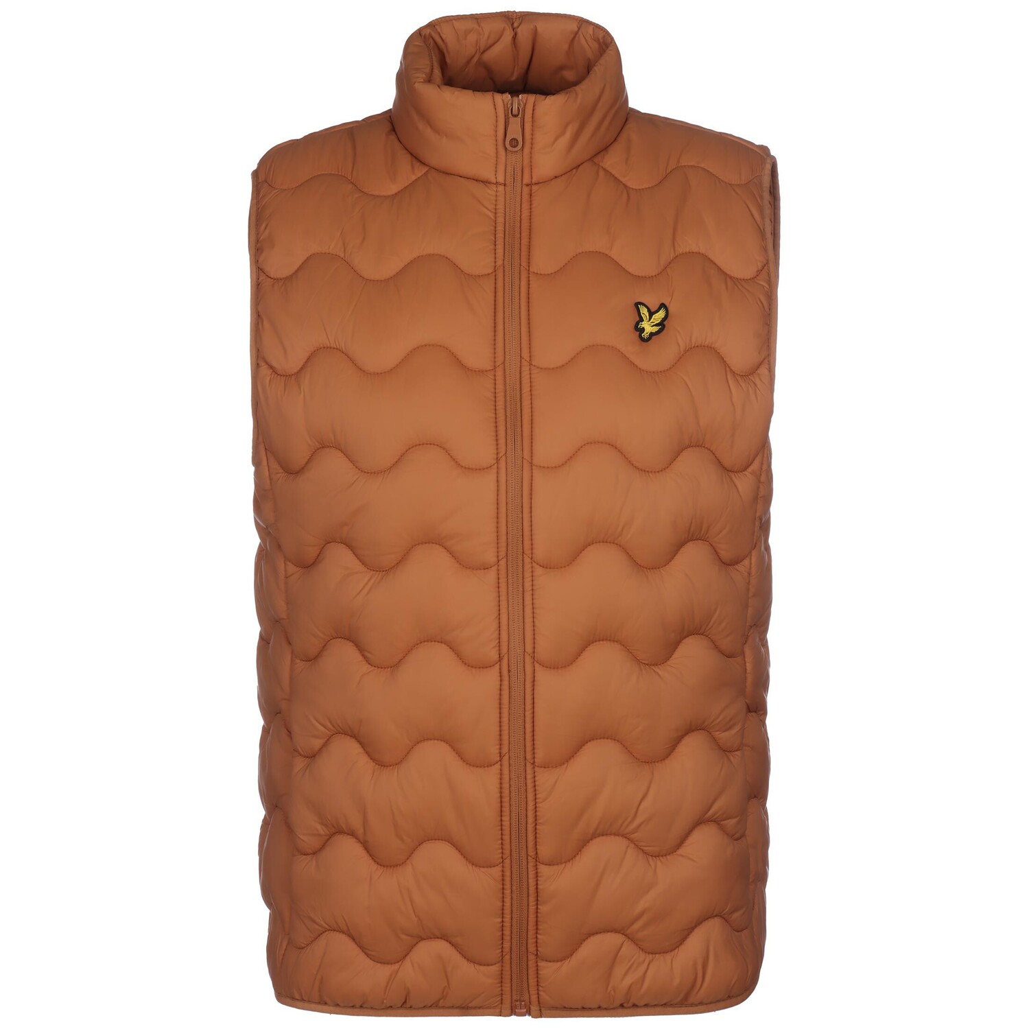 

Утепленный жилет Lyle & Scott Funktions Crest Quilted, коричневый