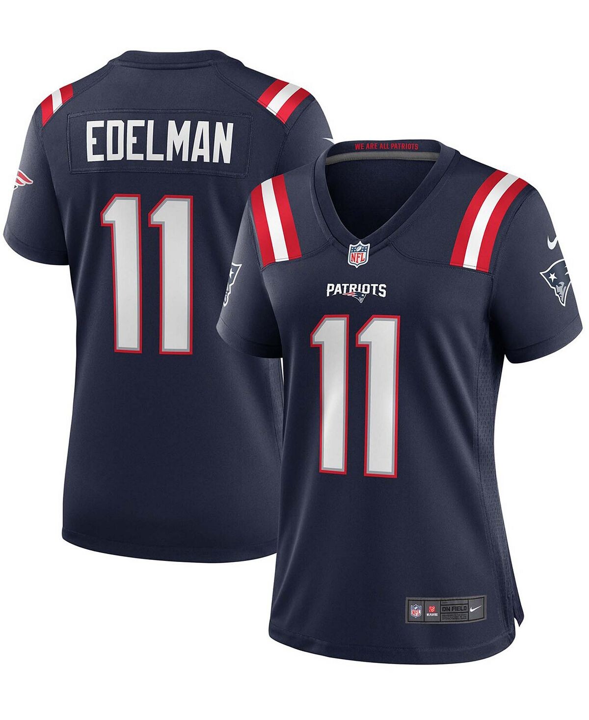 

Женская игровая майка Julian Edelman Navy New England Patriots Nike, темно-синий
