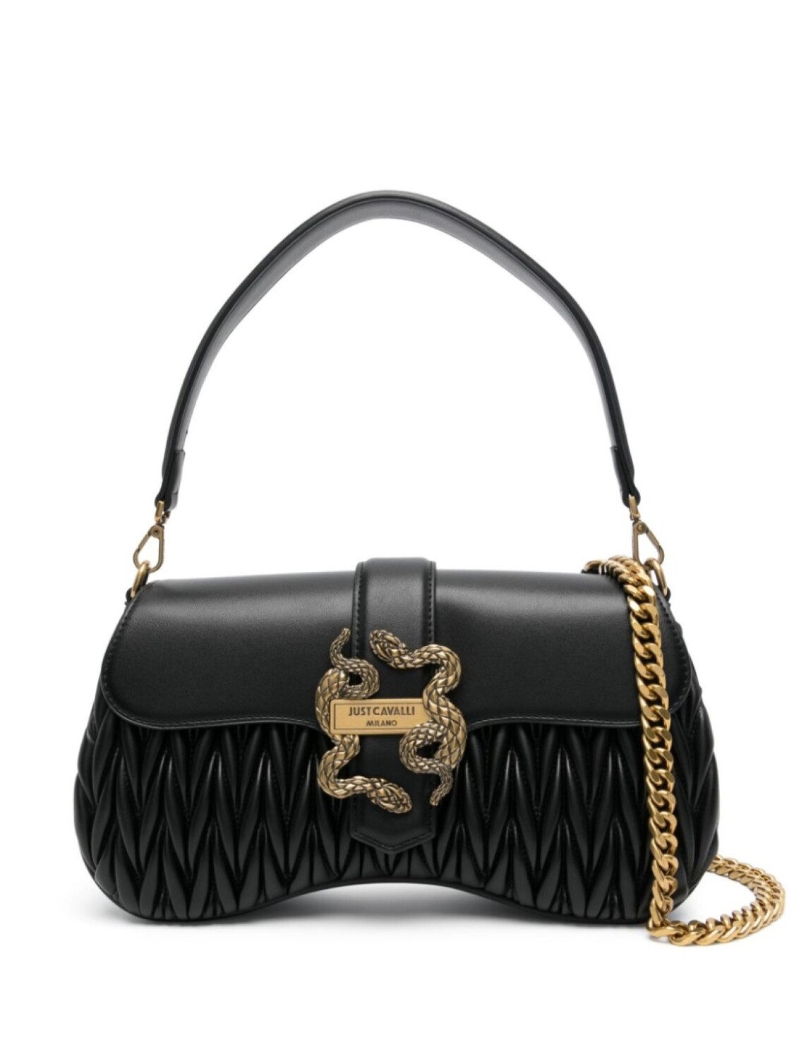 

Сумка на плечо Just Cavalli из матлассе, черный