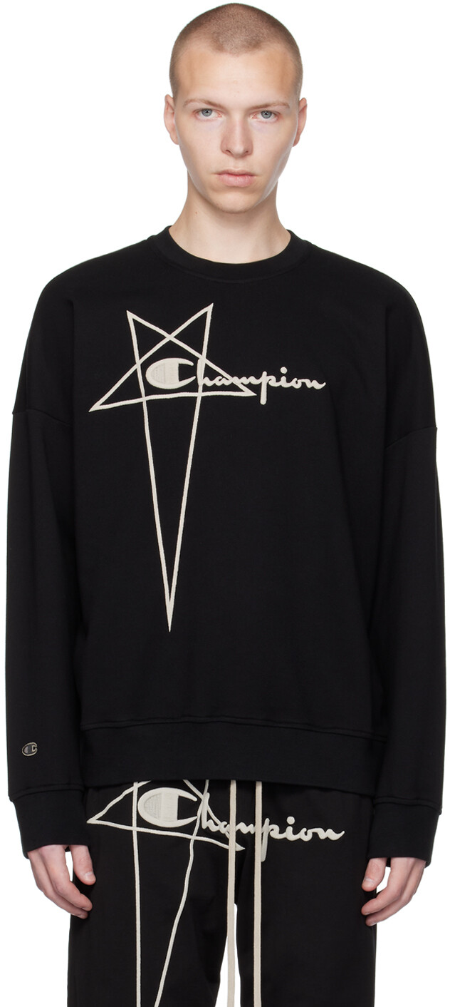 

Черный пуловер Champion Edition Rick Owens