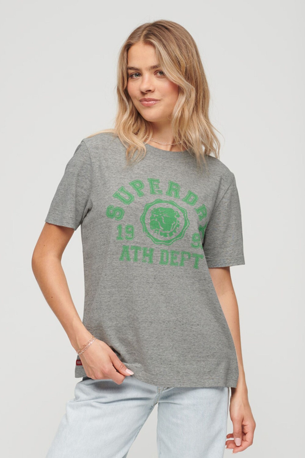 

Футболка спортивного колледжа Superdry, серый