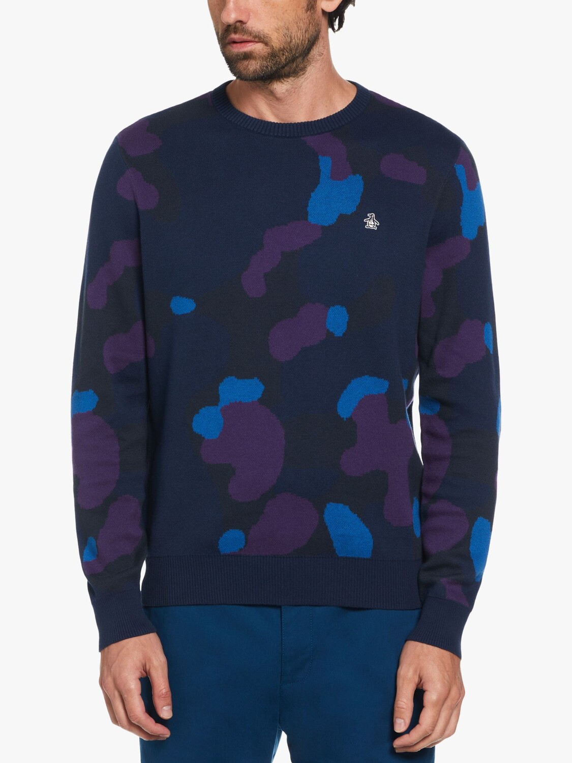 

Джемпер с камуфляжным принтом Original Penguin, платье синее