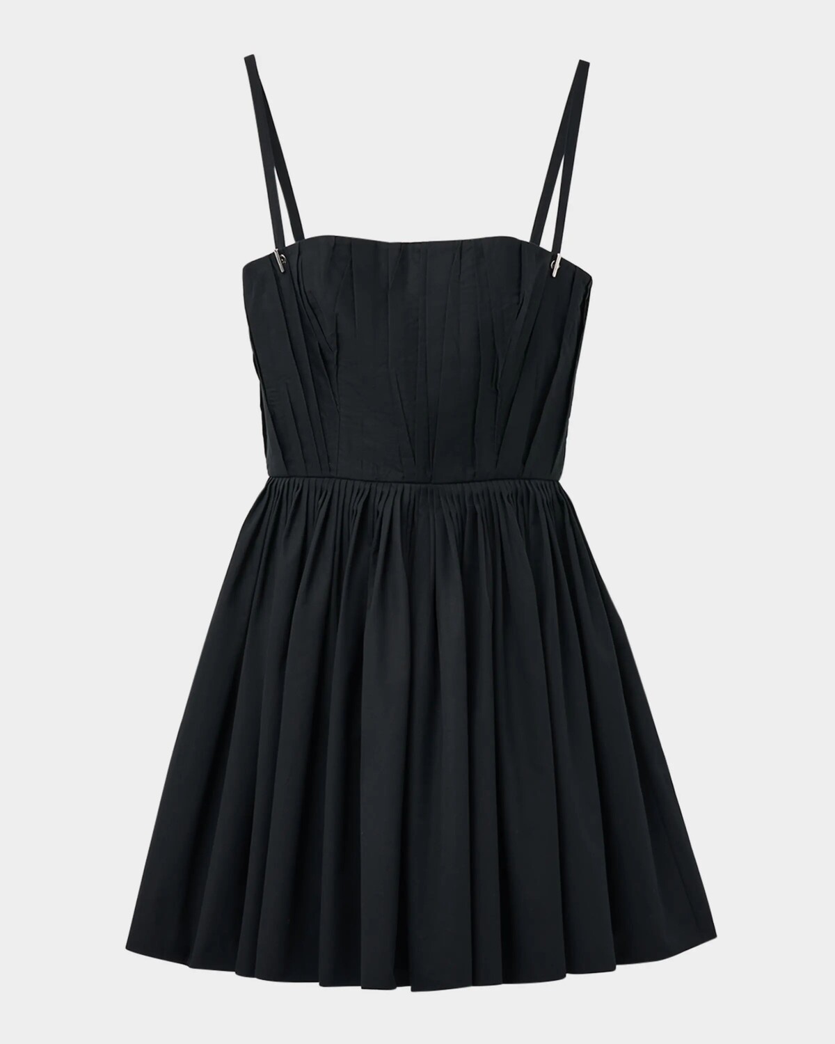 

Мини-платье А-силуэта со сборками Alexander Mcqueen, черный