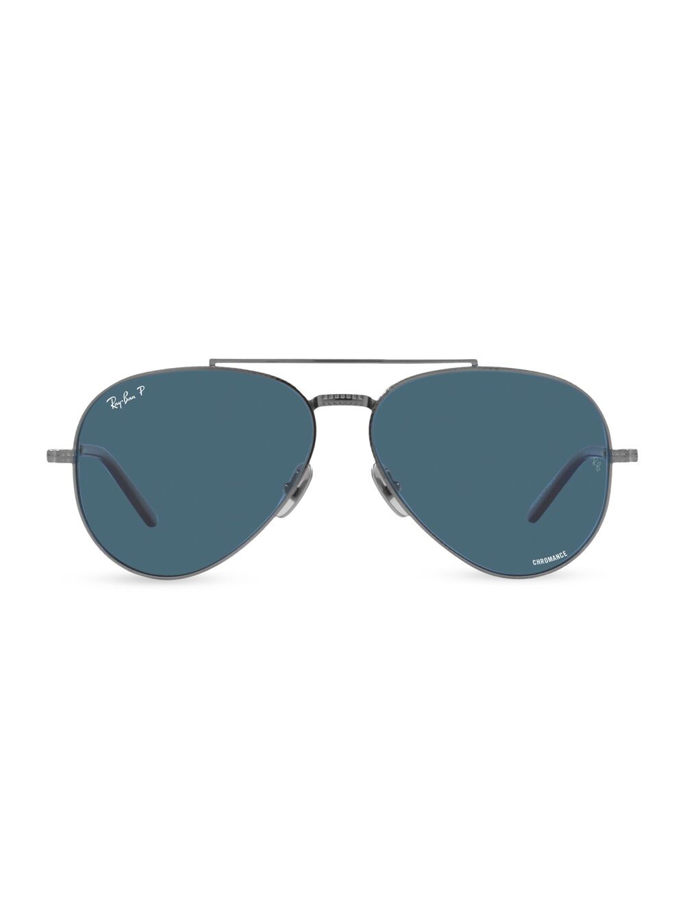 

Солнцезащитные очки-авиаторы из титана Италия 62 мм Ray-Ban, синий