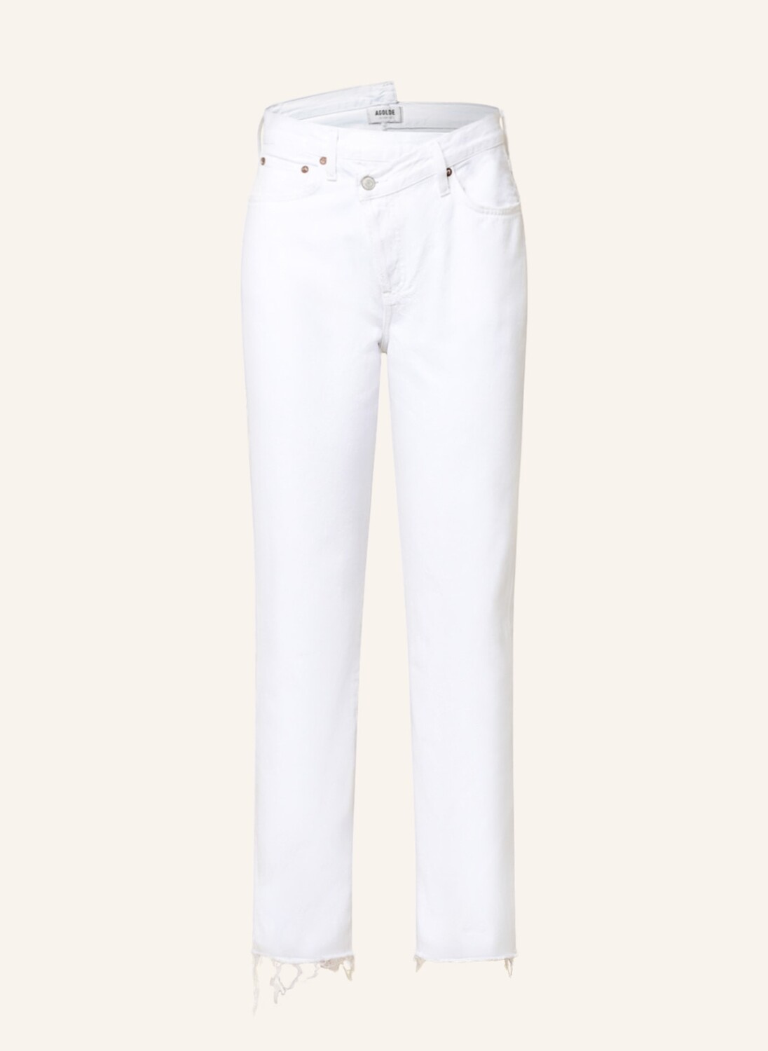 

Джинсы AGOLDE Straight CRISS CROSS, белый