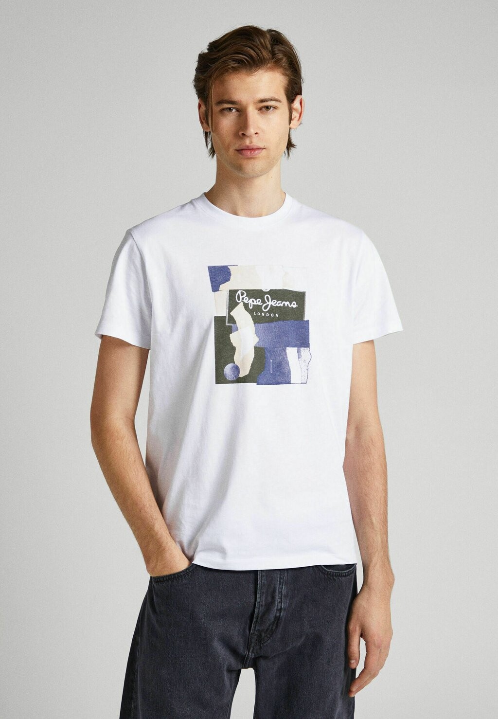 

Футболка с принтом Pepe Jeans, белый