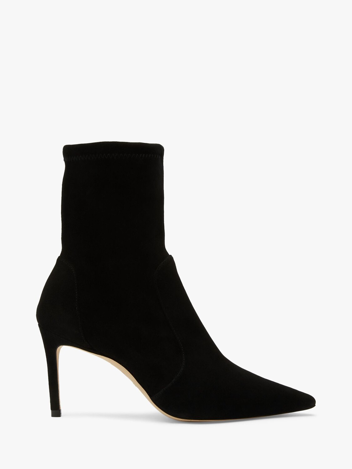 

Stuart Weitzman Ботильоны из эластичной кожи Stuart 85 с острым носком, черные, Черный