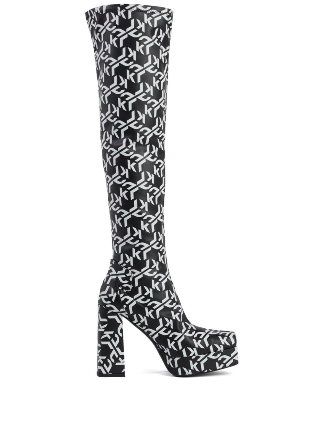 

Karl Lagerfeld Jeans сапоги Stak Heel 120 с логотипом, черный