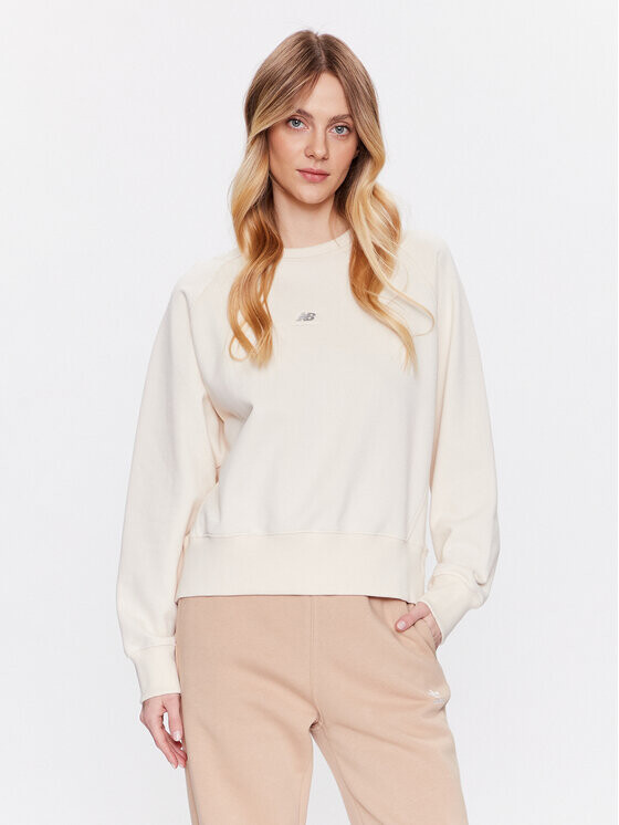 

Толстовка оверсайз New Balance, экрю