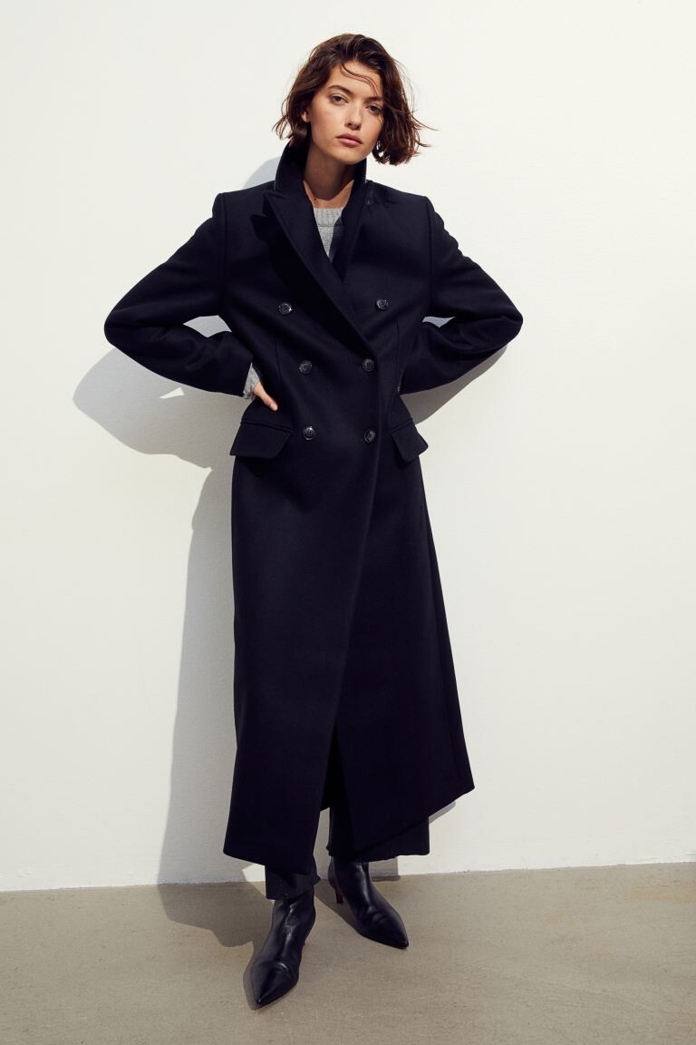 

Пальто из смесовой шерсти H&M