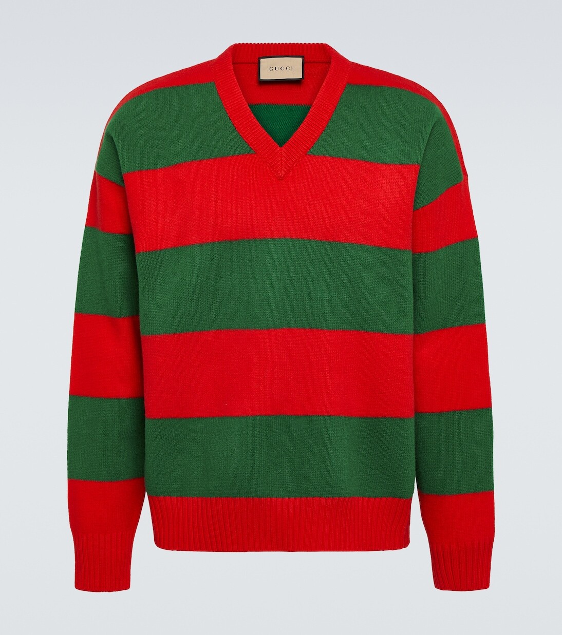 

Полосатый шерстяной свитер Gucci, мультиколор
