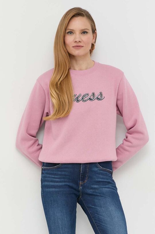 

Угадайте, толстовка Guess, розовый
