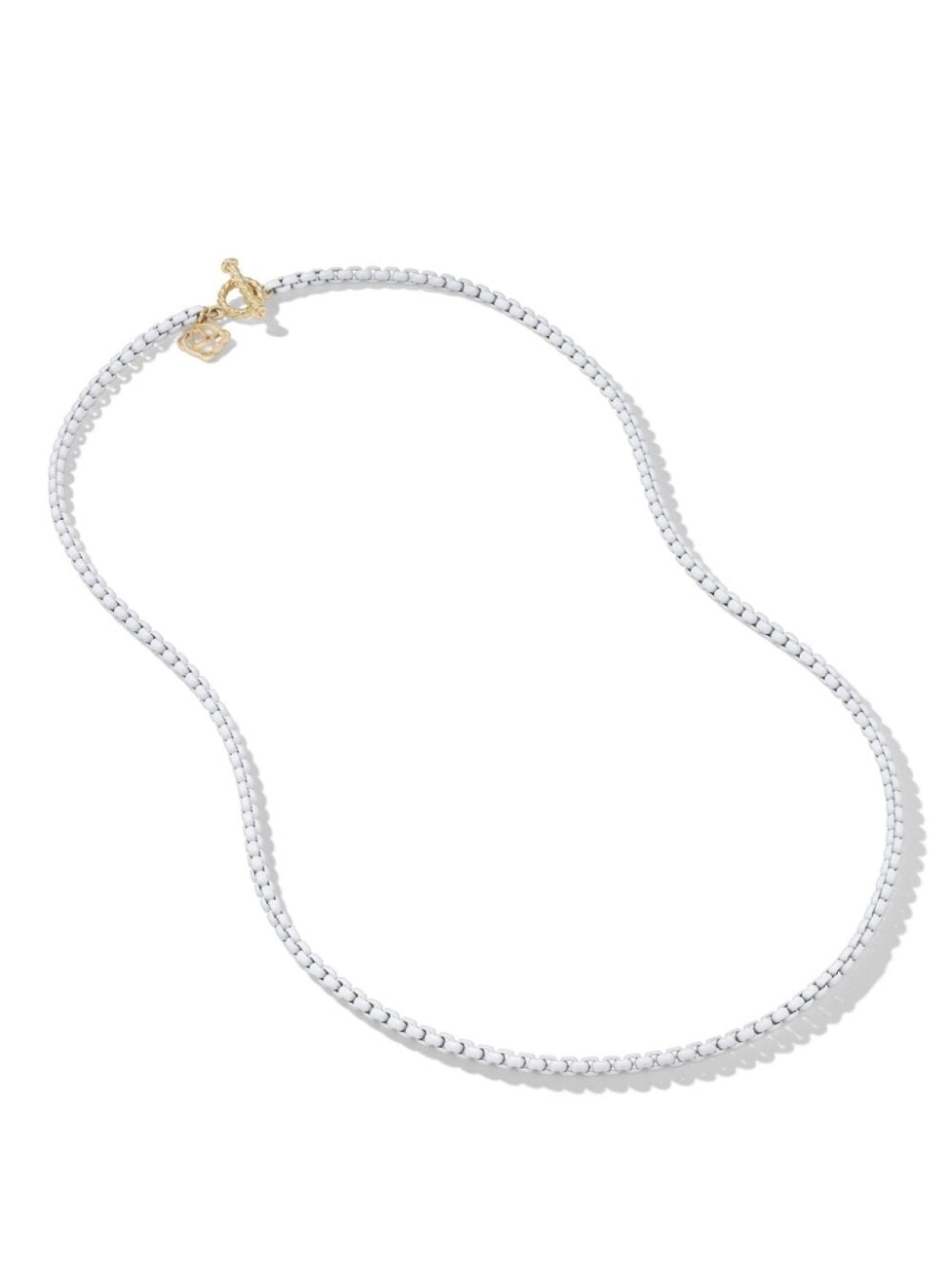 

Колье DY Bel Aire из желтого золота и нержавеющей стали David Yurman, белый