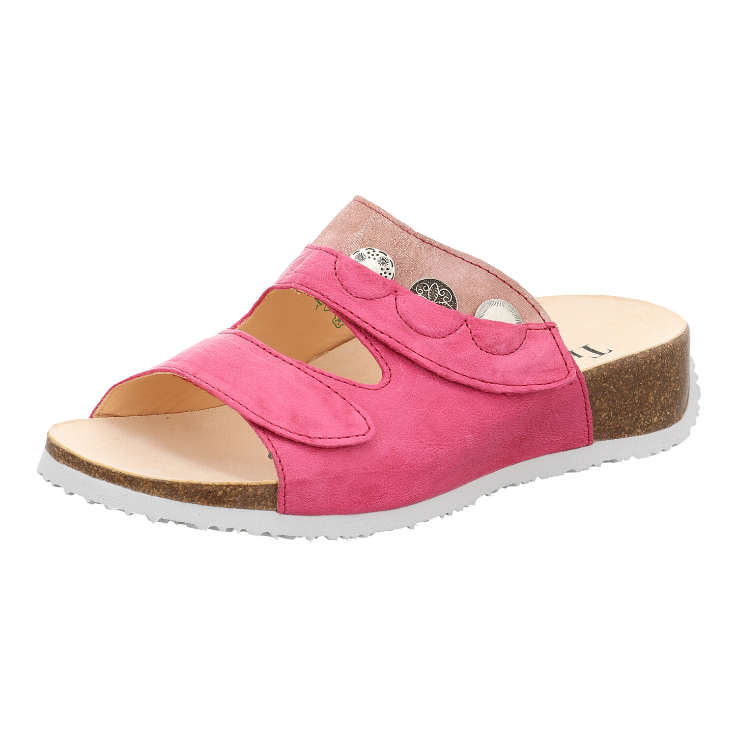 

Мюли Think! Tieffußbett Pantolette MIZZI DAMEN, цвет Fuxia/Kombi