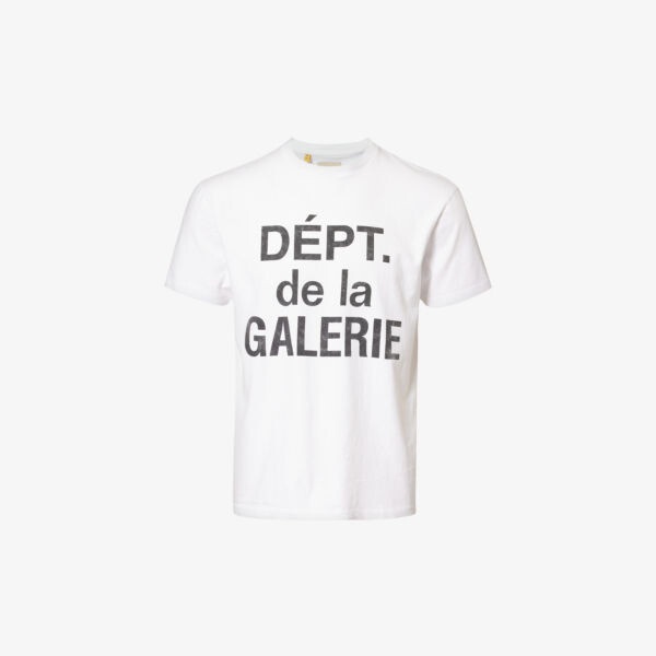 

Футболка из хлопкового джерси с принтом dépt de la galerie Gallery Dept, белый