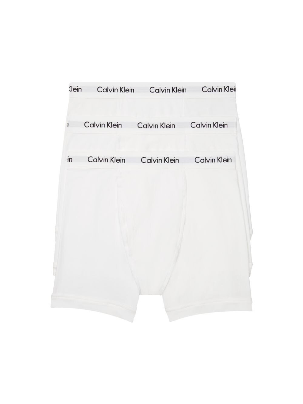 

Комплект из 3 хлопковых трусов-боксеров стрейч Calvin Klein, белый