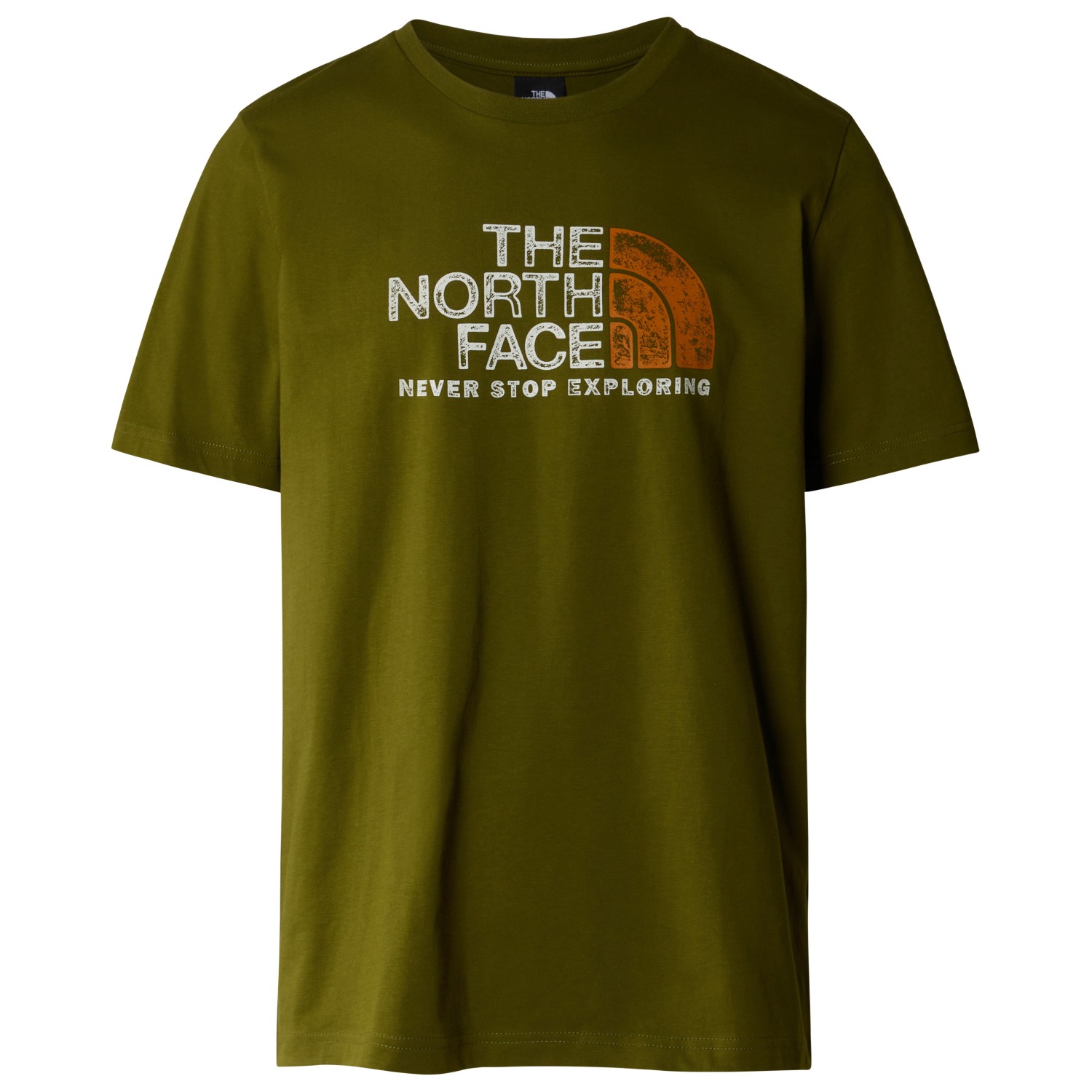 футболка the north face s s mountain line tee цвет desert rust Футболка The North Face S/S Rust 2 Tee, цвет Forest Olive