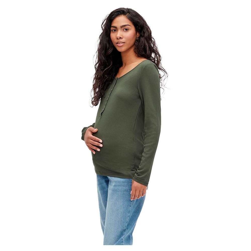 

Футболка с длинным рукавом Mamalicious Ellen Lia Maternity, коричневый