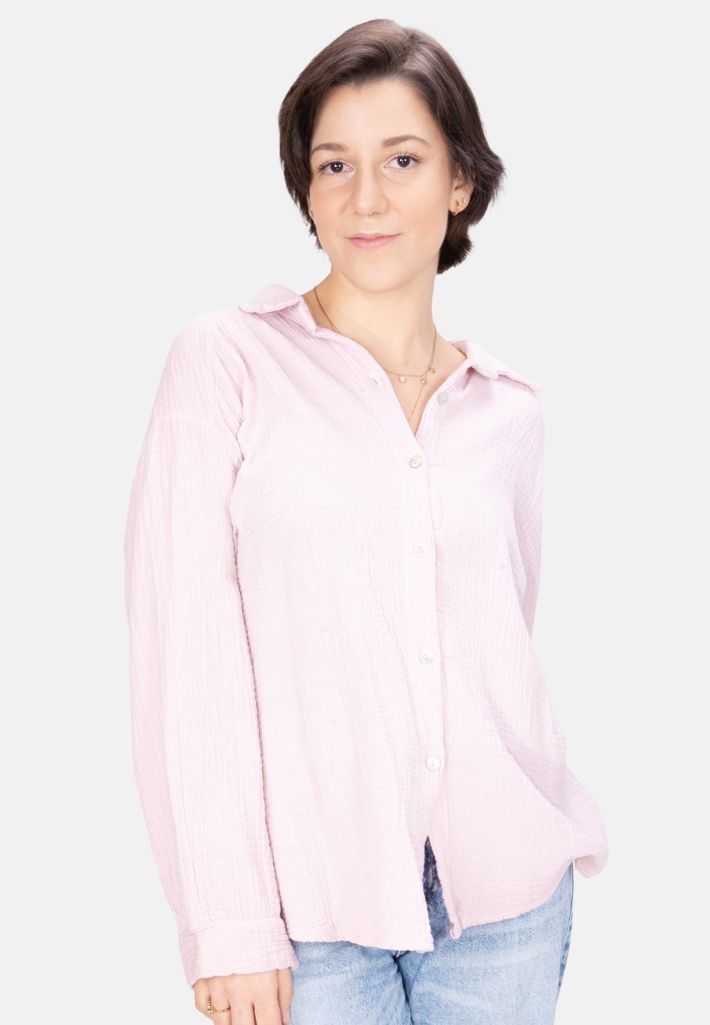 Блузка-рубашка SASHA OVERSIZED Seasons Of April, цвет rosa