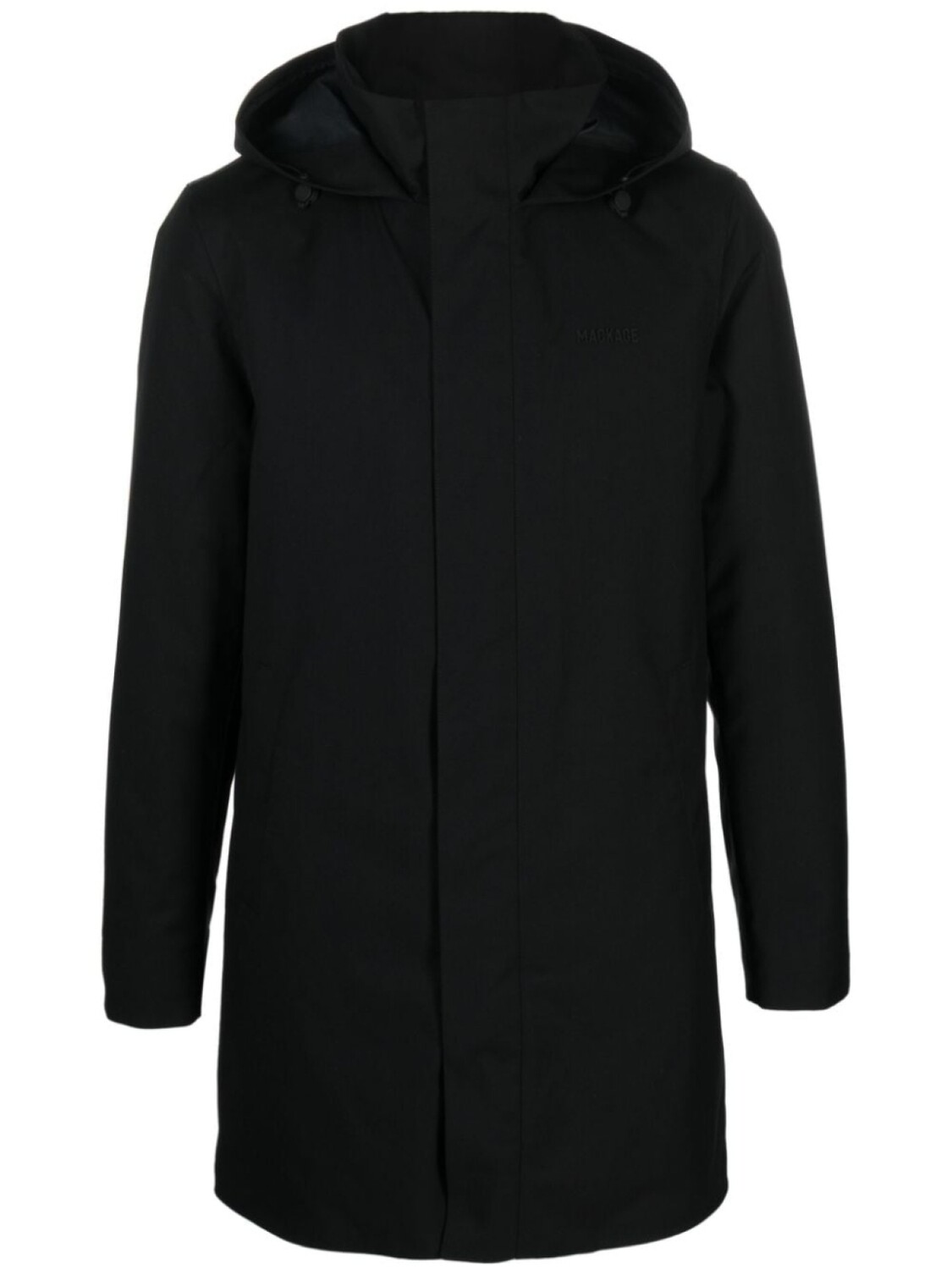

Mackage куртка с потайной застежкой и капюшоном, черный