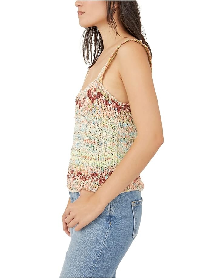 

Свитер Free People Palmetto Sweater Tank, цвет Candied Dream Combo