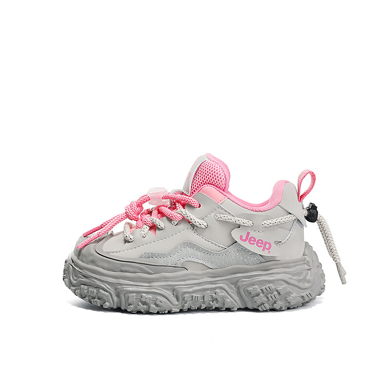 

Кроссовки Jeep Kids Lifestyle Shoes Kids Low-top Gray/Pink, серый/розовый