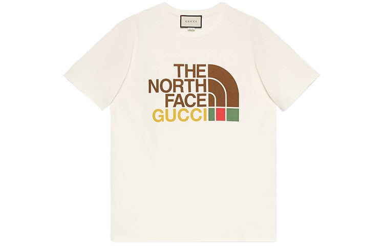 

Футболка Gucci x The North Face Oversize, бежевый