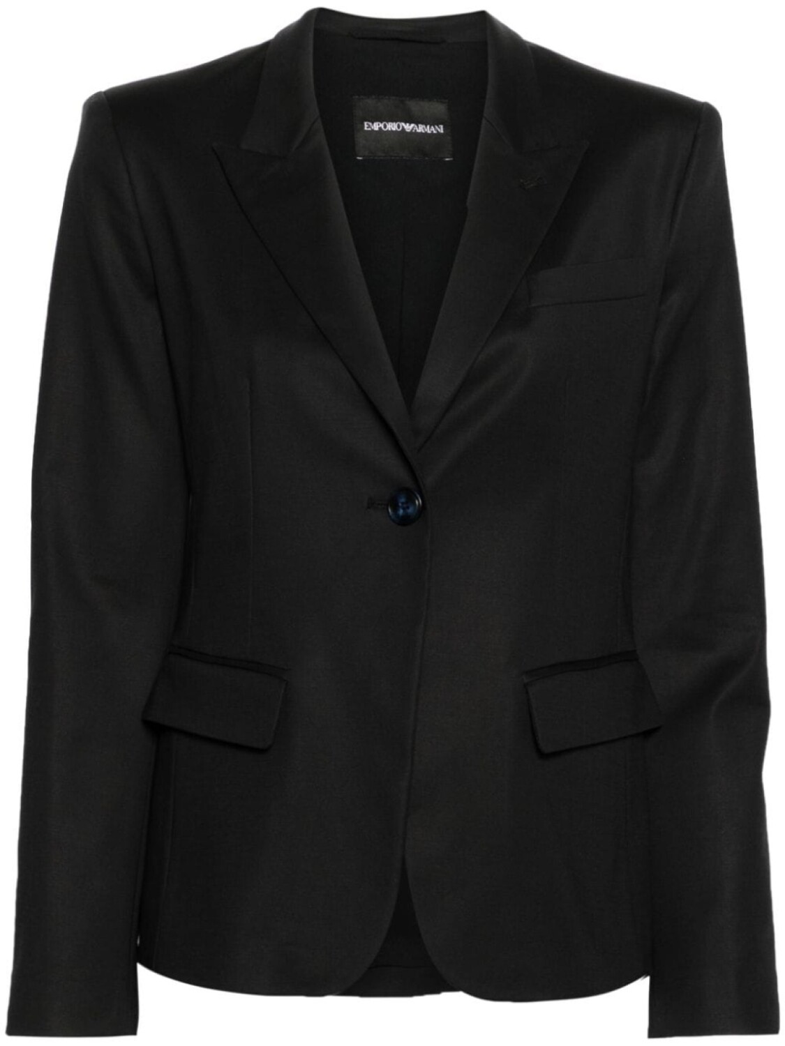 

Однобортный пиджак Emporio Armani, синий, Черный