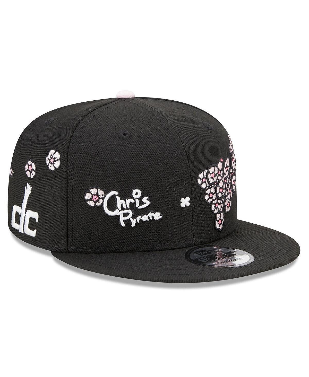 

Мужская черная бейсболка Washington Wizards Chris Pyrate Cherry Blossom 9FIFTY Snapback New Era