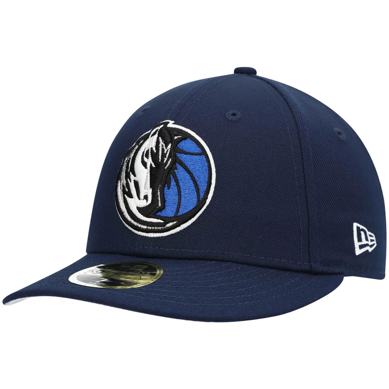 

Мужская низкопрофильная облегающая шляпа New Era Navy Dallas Mavericks Team 59FIFTY