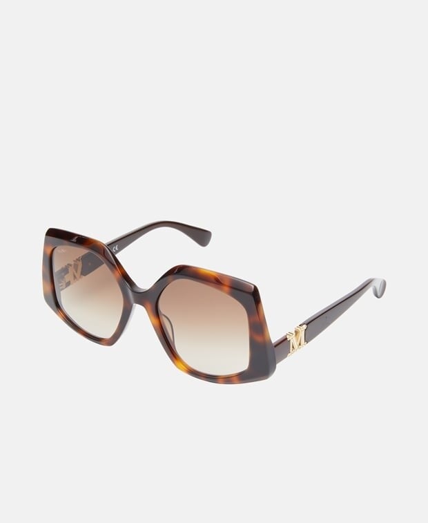 

Солнцезащитные очки Max Mara, темно коричневый