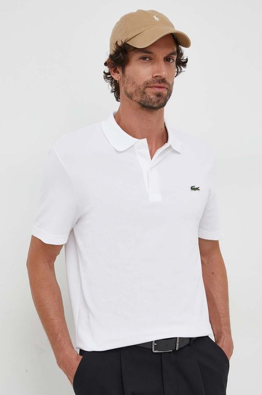Рубашка поло Lacoste, белый цена и фото