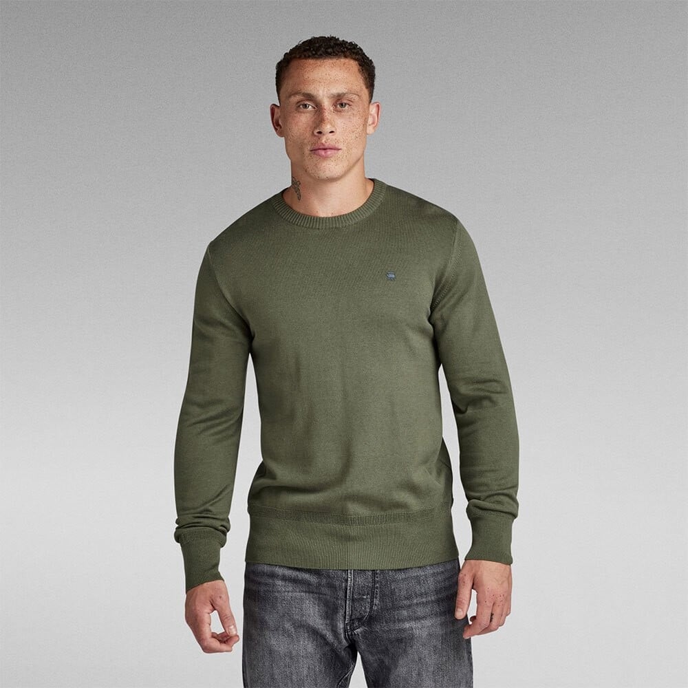 

Свитер G-Star Core R Crew Neck, зеленый