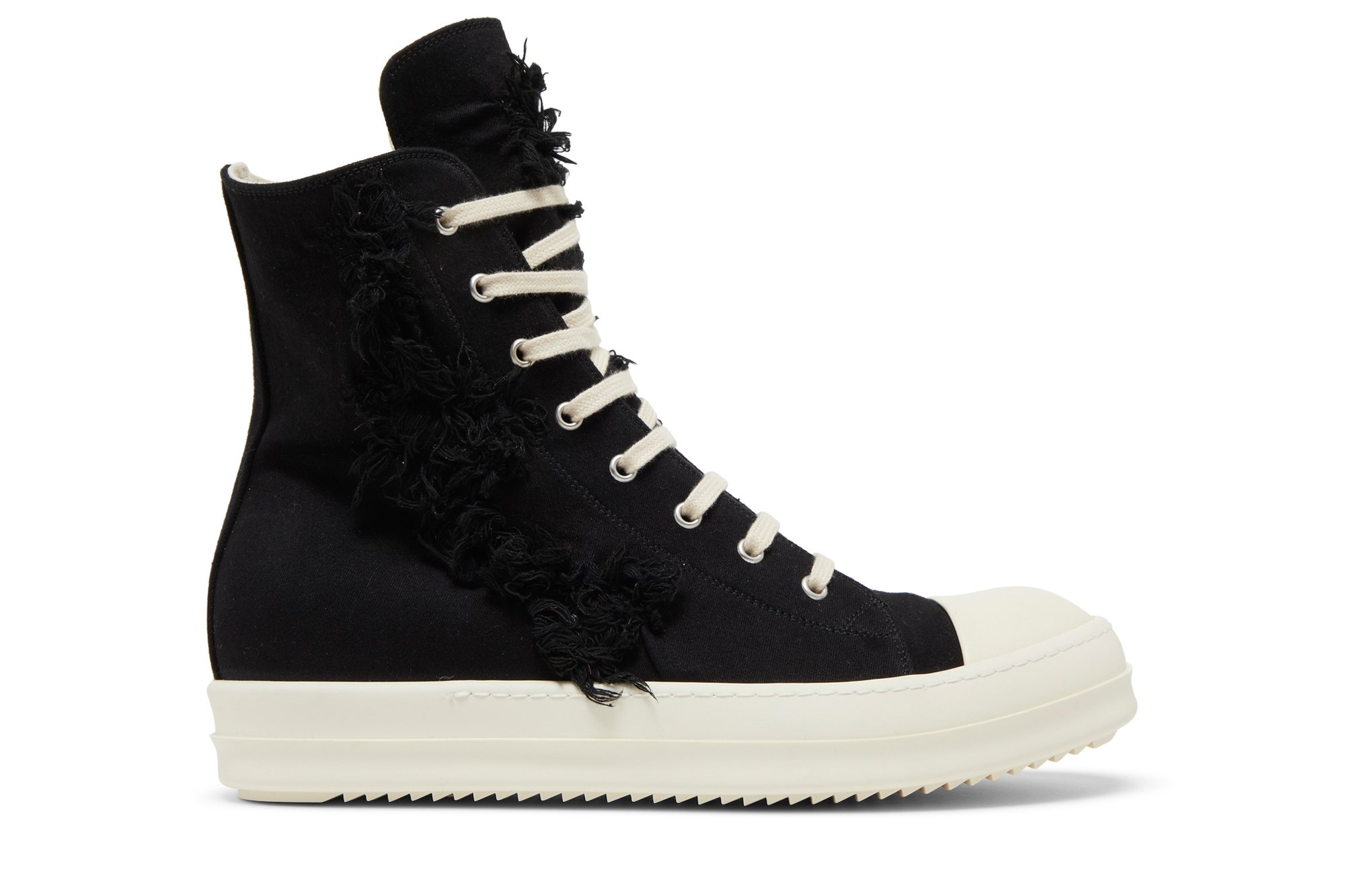 

Высокие кроссовки Rick Owens DRKSHDW Strobe Cotton Denim Slashed High, черный