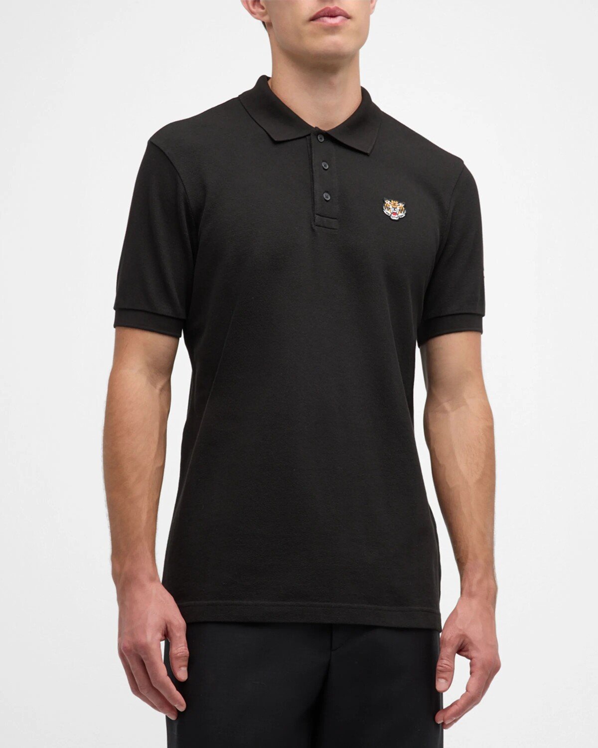 

Мужская рубашка-поло Lucky Tiger Slim Kenzo, цвет Black