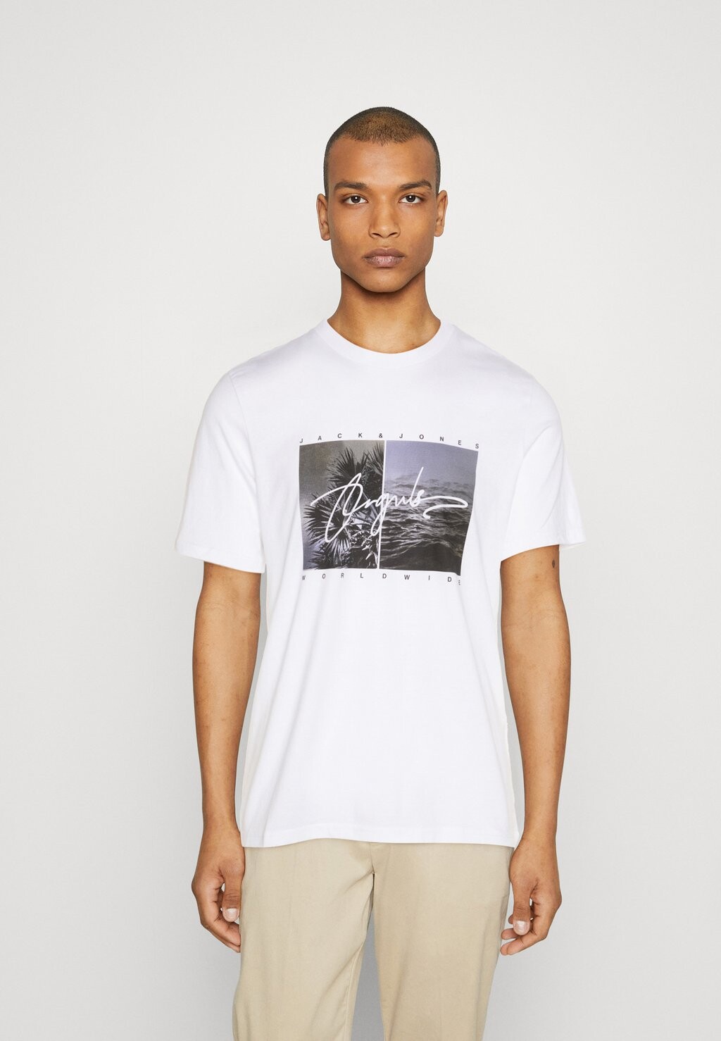 

Футболка с принтом Jack & Jones, белый
