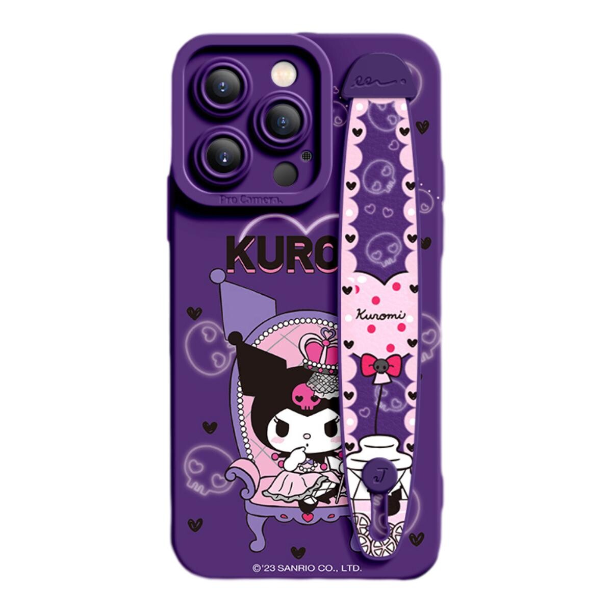 

Чехол для телефона Sanrio, Queen Dark Night Purple Culomi Wristband Holder