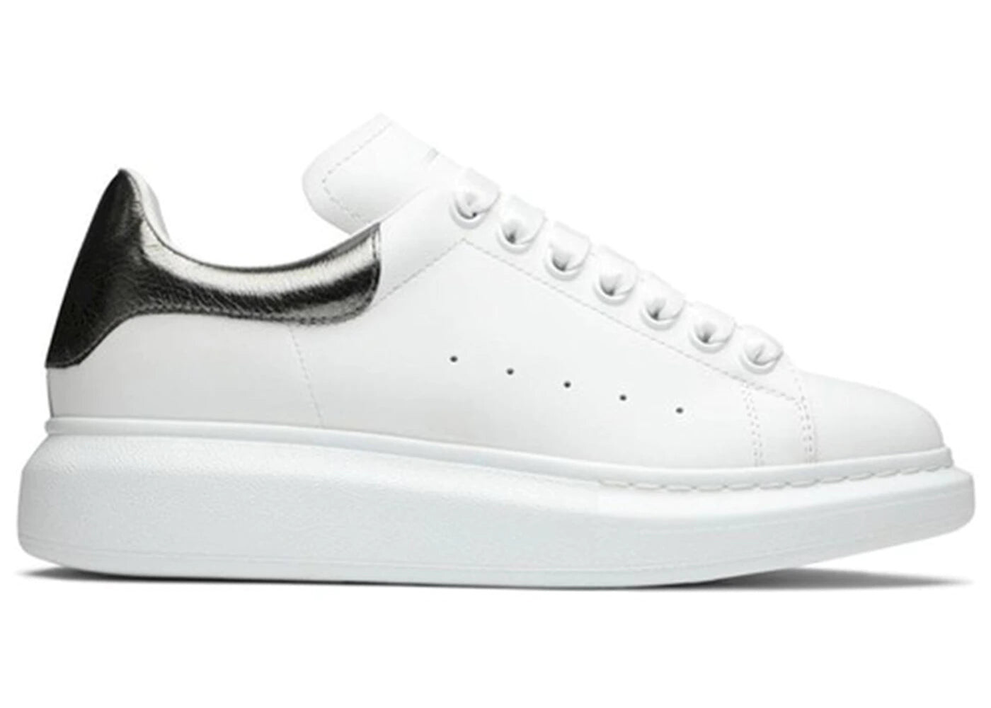 

Кроссовки мужские Alexander McQueen Oversized White Metallic, белый