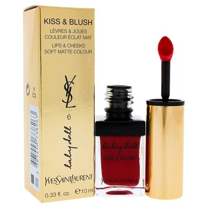 

Блеск для губ Baby Doll Kiss & Blush — № 06 Rouge Libertine, 10 мл, Yves Saint Laurent