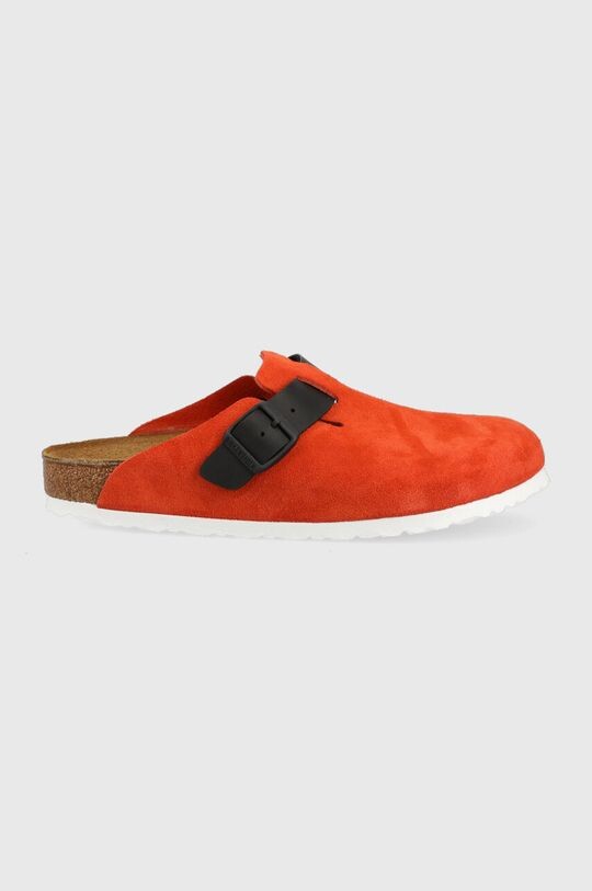 

Замшевые шлепанцы Birkenstock, оранжевый