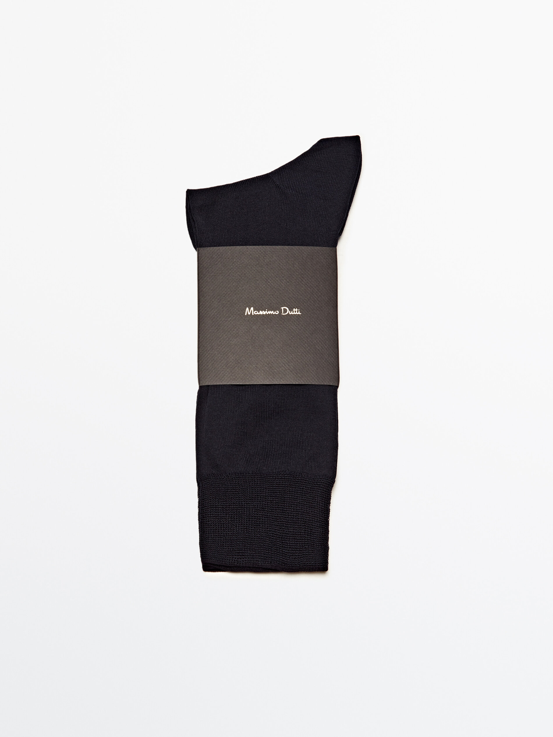 Носки из шотландской пряжи Massimo Dutti, темно-синий носки 3 pack massimo dutti темно синий