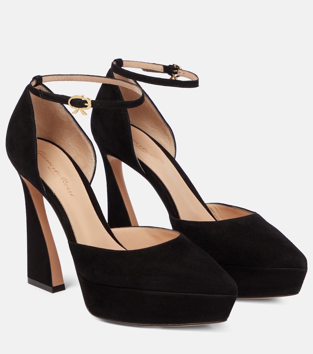 

Замшевые туфли Vertigo на платформе Gianvito Rossi, черный