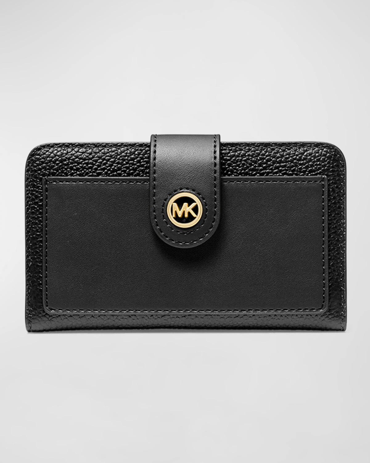 

Карманный кошелек двойного сложения MK Charm MICHAEL Michael Kors, цвет Black