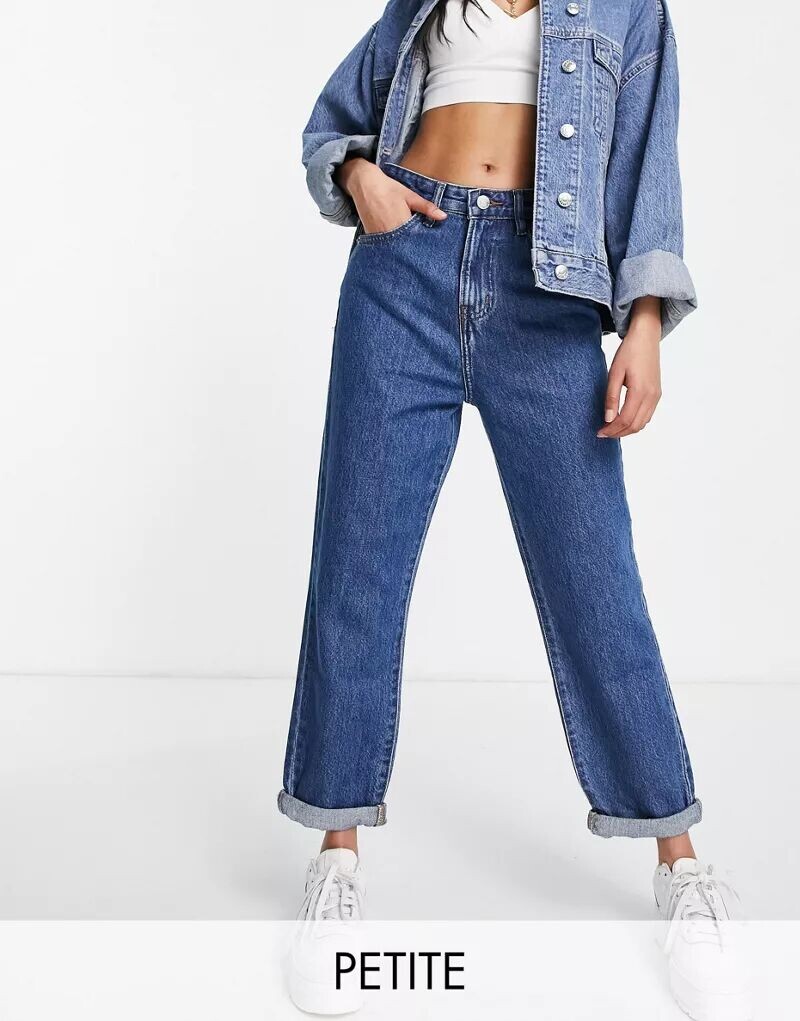 

Джинсы DTT Petite Lou Mom в цвете Mid Blue Wash Don't Think Twice